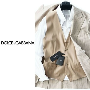 dp483●DOLCE & GABBANA●ドルチェ＆ガッバーナ●シルクのあしらいデザインジレベスト●46●メンズ