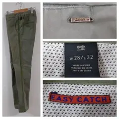 SCOTCH&SODA mott 腰幅76 カーキ　サイドラインパンツ　w28