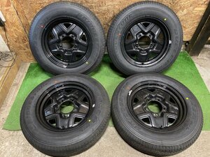 新車外し SUZUKI ジムニー JB64 純正 スチール 16インチ 5.5J 175/80R16 BRIDGESTONE DUELER バリ山 夏タイヤ タイヤホイール 4本セット H