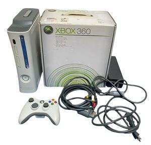 【動作品】XBOX 360 Microsoft マイクロソフト ホワイト 箱付一式