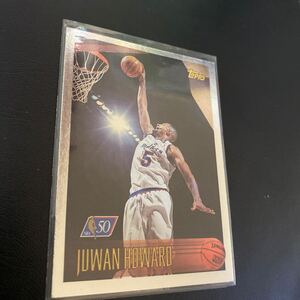 シルバーフレーム　レア1996 topps JUWAN HOWARD