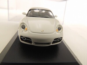 【美品/1円～】MINICHAMPS ミニチャンプス 1/43 Porsche ポルシェ Cayman S ケイマン S White 白 2005 Grand Prix Weiss/60サイズ