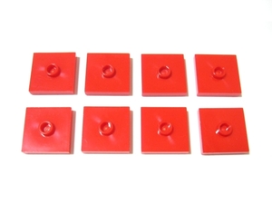 凸レゴ凸　%87580　2x2中央ポッチ付タイル（赤）　8個