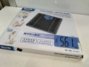 未使用品　TANITA 体重計 glass digital bathriim scale HD-385