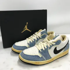 02w10757 ナイキ NIKE  AIR JORDAN 1 LOW エアジョーダン1ロー  ライトブルー  27.5cm ベトナム製 メンズ  箱・タグあり  スニーカー  FN7670-493