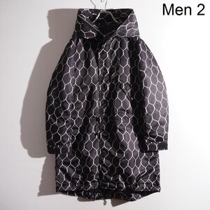 M6440P　▼UNDERCOVER アンダーカバー▼　16AW Peツイル 中綿 モッズコート WIREMESH ブラック 2/M UCR4305-1 秋冬 rb mks