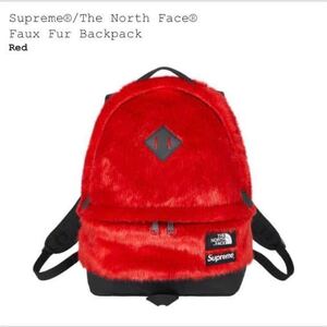 Supreme 20AW The North Face Faux Fur Backpack TR TFNレッド シュプリーム ノースフェイス バックパック 新品 未使用 正規品 送料込