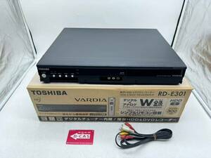 【1円スタート】TOSHIBA RD-E301 HDD＆DVDビデオレコーダー B-CASカード付き 東芝 DM0917N