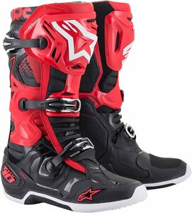 US 10 - ブラック/レッド - ALPINESTARS アルパインスターズ Tech 10 ブーツ