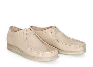 Supreme Clarks Patent Leather Wallabee "Beige" 24cm SUP-CL-24SS-BEI