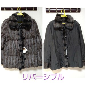 ☆【Asahiya】毛皮☆コート☆リバーシブル☆サイズ不明☆レディース☆新品【213】