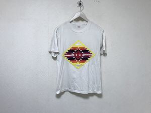 本物ハリウッドランチマーケットHRMコットンキルトデザイン半袖Tシャツメンズサーフアメカジミリタリー2Mインド製白ホワイト