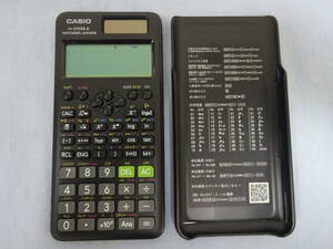 (く-L-1943) カシオ CASIO 関数電卓 ｆｘ-375ESA 電卓 動作品 ブラック 文房具 事務用品 中古