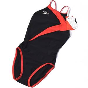 未使用 speedo スピード STW01902 競泳水着 Sサイズ フリップターンズ スーツ Flip TurnS Suit レッド×ブラック