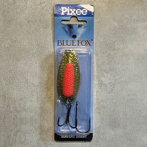 ブルーフォックス ピクシースプーン 7/8oz ゴールドプレーテッドフロレッドインサート Blue Fox Pixee Spoons 78 Gold Plated Flo Red