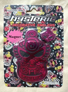 未開封★ヒスミニ★マグネットエンブレム★メタリックピンク★HYSTERIC MINI★DECORATIVE EMBLEMS★ヒステリックミニ