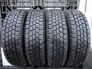 ●7100 ピン付 深溝9分山 ハンコック Winter ipike 155/70R13 4本