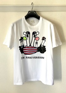 希少 NUMBER (N)INE ナンバーナイン 5周年 アニバーサリー Tee T シャツ white size: 4 新品 即発送可 他多数出品中