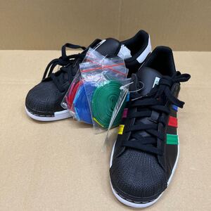 S137【未使用美品】/タグ付き adidas FU9520 SUPERSTAR スニーカー 靴 アディダス スーパースター マルチカラー