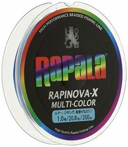 Rapala(ラパラ) PEライン ラピノヴァX マルチカラー 200m 1.0号 20.8lb 4本編み 10m毎に5色分け RXC200M1