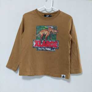 XLARGE KIDS(エクストララージ キッズ)トリケラトプス 長袖Ｔシャツ 110 ロンＴ