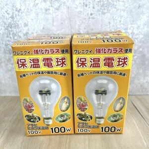 未使用 アサヒ ヒヨコ保温球 保温電球 強化ガラス 100V 100W 4点セット ペット 鳥 園芸 爬虫類 屋内用 / 92680