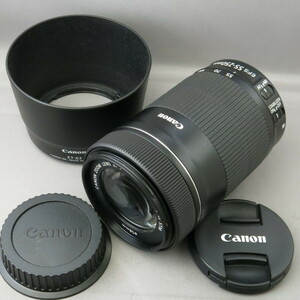 【美品】Canonキャノン　キヤノン　EF-S55-250mmF4-5.6IS STM　キヤノンＥＦマウントAPS-Cサイズセンサー用★NO.8490