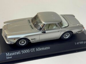 ▽ Minichamps ミニチャンプス 1/43 Maserati マセラティ 5000 GT Allemano 1962 シルバー LHD 左ハンドル 437123324