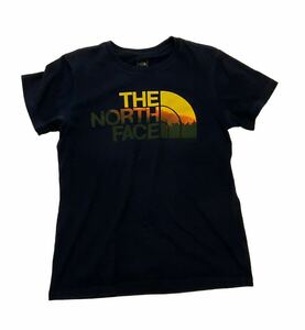 THE NORTH FACE ノースフェイス 半袖Tシャツ プリントロゴ Tシャツ ネイビー　Lサイズ　NTW3552X