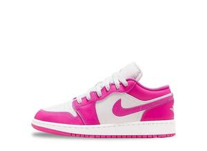 Nike GS Air Jordan 1 Low "Fire Pink/White/Iris Whisper" 23.5cm FV8486-600