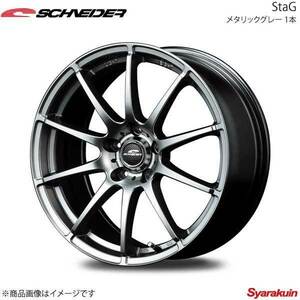 SCHNEIDER/StaG ランサーエボリューション10 CZ4A アルミホイール 1本 【16×6.5J 5-114.3 INSET38 メタリックグレー】