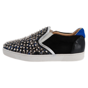 クリスチャンルブタン SAILOR BOAT ORLATO SPIKES FLAT LUR セーラーボート スパイク付きローカットスニーカー ブラック/ブルー