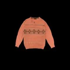 [Archive] 90s Orange Button Wool Knit