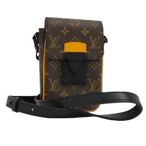 LOUIS VUITTON Sロック ヴェルティカル ウェアラブル ウォレット モノグラム マカサー M82535