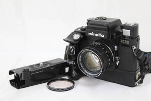 Y2277 ミノルタ Minolta XM Motor Auto Rokkor-PF 58mm F1.4 フィルムカメラ ボディレンズセット ジャンク