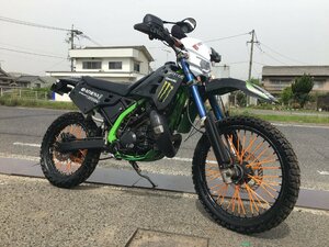 カワサキ KDX125SR DX125A 実働 書類付き アルミ倒立フォーク RSVチャンバー 林道 モトクロス エンデューロ カスタムベースにも