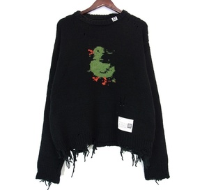 メゾン ミハラ ヤスヒロ Maison MIHARA YASUHIRO 【 Duck Knit Sweater A13SW502 】 ダメージ加工 ダック ニット セーター w21402