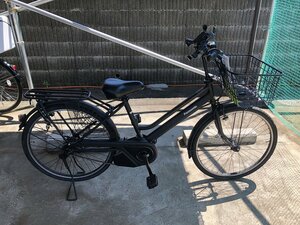 P4　中古電動アシスト自転車 1円売切り！ 22年11月購入 パナソニックティモS 取説保証書付き 黒 配送エリア内は送料3800円でお届けします