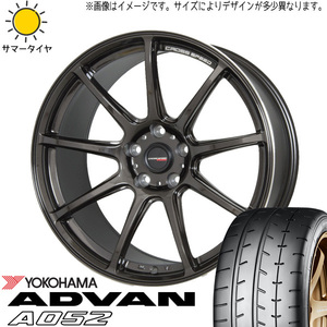 245/40R18 サマータイヤホイールセット フェアレディZ etc (YOKOHAMA ADVAN A052 & CROSSSPEED RS9 5穴 114.3)