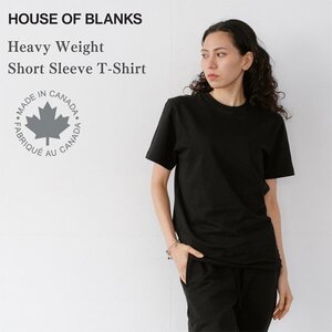 【サイズXL】HOUSE OF BLANKS ハウスオブブランクス ヘビーウェイト 無地半袖Tシャツ ブラック カナダ製 HEAVYWEIGHT SHORT SLEEVE T-SHIRT