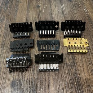 FloydRose Fernandes 等 エレキギター用 ブリッジ プレート ビンテージ まとめ 8個セット ジャンク -a400