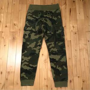 undefeated × BAPE シャーク スウェットパンツ Mサイズ a bathing ape shark pants アンディフィーテッド エイプ ベイプ woodland camo a5