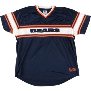 古着 NFL TEAM APPAREL NFL CHICAGO BEARS シカゴベアーズ ゲームシャツ Vネック フットボールシャツ メンズXXL /eaa454328