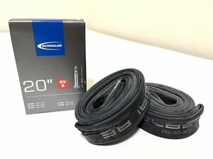 【送料無料】20インチ仏式チューブ Schwalbe SV6 20×1.10-1.50 バルブ長40mm 新品2個セット