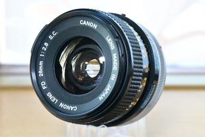 オールドレンズ 一眼レフカメラ 初心者 中古 一眼レフ CANON LENS FD 28mm F2.8 S.C.【中古】