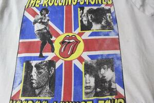 90s【 The Rolling Stones 】WORLD TOUR ビンテージ フォト 両面プリント Tシャツ / XL / 希少 ローリングストーンズ ツアー USA製