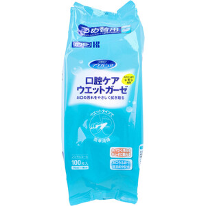 まとめ得 マウスピュア 口腔ケア ウエットガーゼ レモン風味 詰替用 100枚入 x [15個] /k