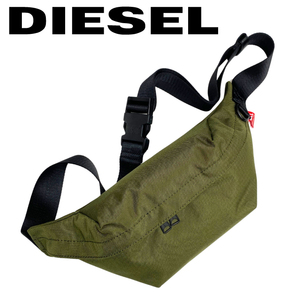 DIESEL ベルトバッグ ブランド ディーゼル ボディバッグ ウェストポーチ ウェストバッグ ORYS グリーン x09866-p6336-t7433