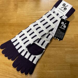 新品未使用！ ％ PERCENT FIVE TOE SOCKS 5本指ソックス パーセント フリーサイズ 靴下 日本製