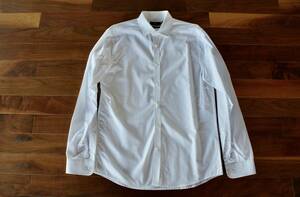 H&M チビ襟 ホワイト シンプル ミニマル コットン 100% シャツ M(日本Lサイズ相当) 中古